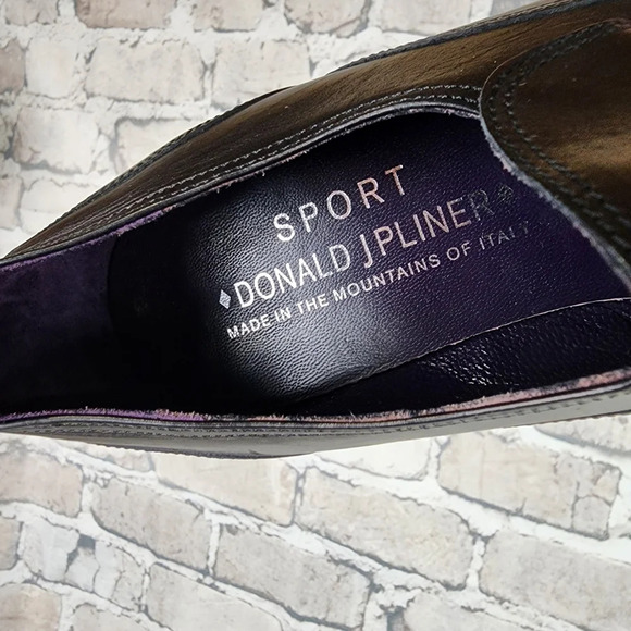 Donald J Pliner Sport Doro Leather Loafers Dark Purple Size 7 1/2M - Picture 14 of 14